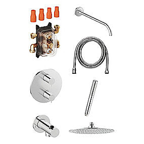 Damixa Silhouet HS1 indbygning bad - komplet pakke. Krom