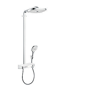 hansgrohe Raindance E showerpipe Select 300mm. Krom/ hvid