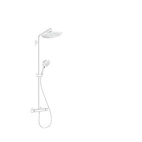 hansgrohe Croma Select S showerpipe 280 med Raindance Select S 120 3jet håndbruser, mat hvid