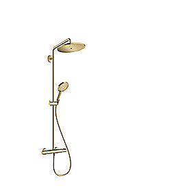 hansgrohe Croma Select S 280 showerpipe med håndbruser Raindance Select S 120 3jet, poleret guld-optik