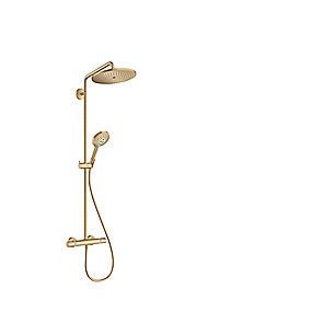 hansgrohe Croma Select S showerpipe 280 EcoSmart med Raindance Select S 120 3jet håndbruser, børstet bronze