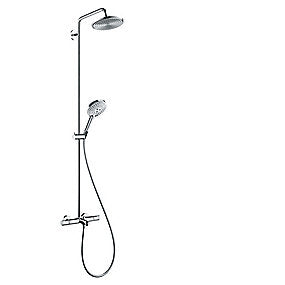 hansgrohe Raindance Select Eco brusesystem med termostatarmatur til kar/brus. Ø240mm hovedbruser. Krom