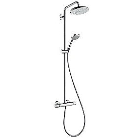 hansgrohe Croma 220 EcoSmart showerpipe. Krom