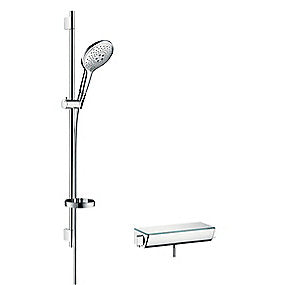 hansgrohe Raindance Select S150 brusersystem med Ecostat Select termostat & bruserstang 90 cm krom
