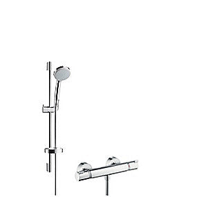 hansgrohe Croma 100 Eco. brusersystem Vario med Ecostat Comfort termostat og bruserstang 65cm