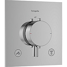 hansgrohe Ecostat Comfort E termostatarmatur med afspærring. TIl 2 udtag. Krom