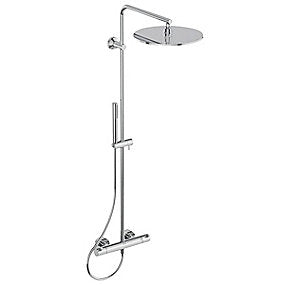 Ideal Standard Idealrain Luxe Ceratherm brusesystem med termostatarmatur, hoved- & håndbruser, forkromet