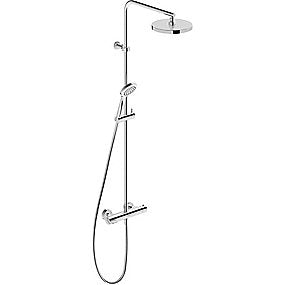 Duravit B.1 brusesystem med hovedbruser, håndbruser, termostatarmatur, krom