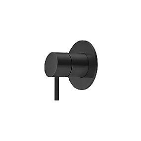 Qtoo Omskiftergreb, Ø90 Matbørstet PVD Sort