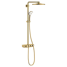 GROHE Euphoria brusesystem SmartControl 310 Duo termostat til væg, børstet cool sunrise
