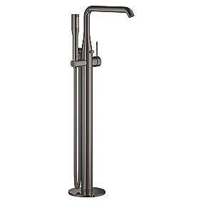 GROHE Essence fritstående etgrebsarmatur til kar. Gulvmonteret med bruser. Hard Graphite