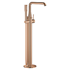 GROHE Essence fritstående etgrebsarmatur til kar. Gulvmonteret med bruser. Warm Sunset
