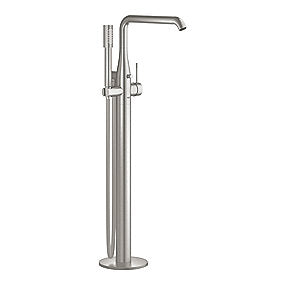 GROHE Essence fritstående etgrebsarmatur til kar. Gulvmonteret med bruser. Supersteel