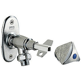 Mora posteventil til væg 300-450mm Kronegreb og nøgle. Afkortelig, Selvdrænende. Moragarden II