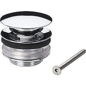 Oras Bundventil 1 1/4'' 63mm push-up. Uden overløb. Krom Ms