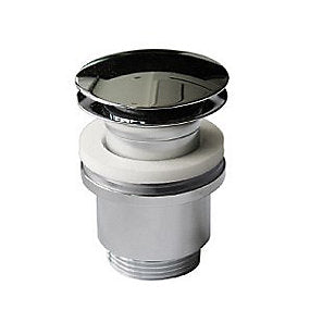 Børma Bundventil 1 1/4'' Push-op. Krom