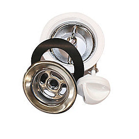 Karfa Bundventil 1.1/4'' T/håndvask Lige. Uden overløb. Krom