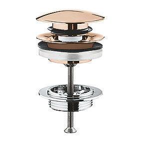 GROHE Bundventil 1 1/4'' Push up. Med overløb. Warm Sunset