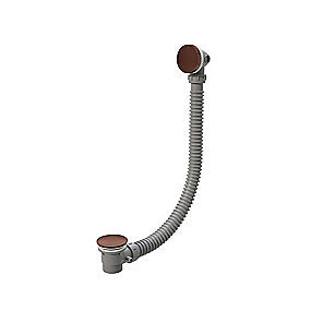 Qtoo d line Af- og overløbssæt til kar Matbørstet PVD Bronze