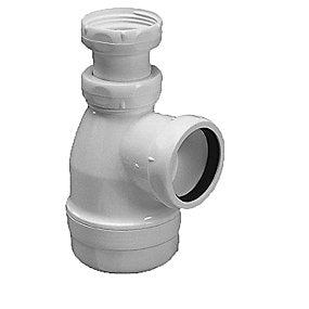 Primeo pungvandlås 1.1/4'' x 1.1/4'' x 32 mm, hvid plast