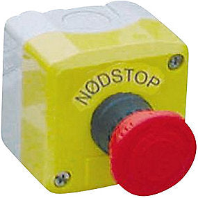 Nødstopbox komplet Ø40 2NC 1NO