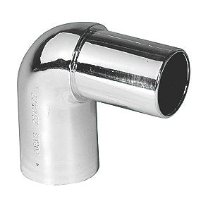 PURUS vinkel 90 gr. 32mm indstik/spidsende PP. Krom