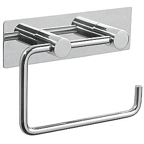 Pressalit toiletpapirholder med bagplade i poleret rustfri stål