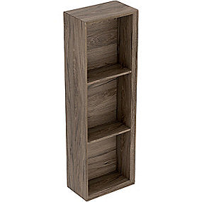 GEBERIT Icon vægskab 225x132x700mm nøddetræ hickory melamin træstruktur