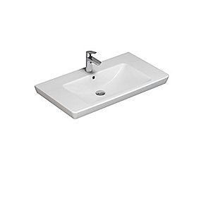 Dansani håndvask Lotto 85x48 cm porcelæn hvid