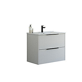 Dansani Mido+ møbelpakke 81cm Classic 2 skuffer Amber vask glat sand mat