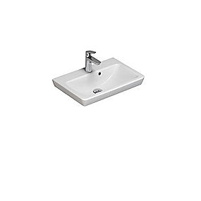 Dansani håndvask Lotto 55x38 cm porcelæn hvid