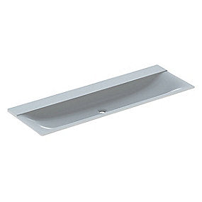 GEBERIT XENO2 håndvask 1400x150x480mm til møbel, uden hanehul & overløb, Alpin-hvid