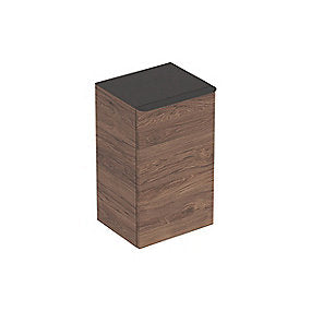 Geberit Smyle Square Sideskab – Højre-hængslet, 36x60x32,6 cm, Nøddetræ Hickory