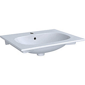 GEBERIT Acanto håndvask 600x168x480mm til møbel hvid