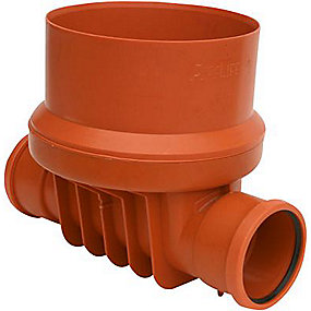 Pipelife PP rense-inspektionsbrønd 425-160mm T1, lige gennemløb for glat rør.