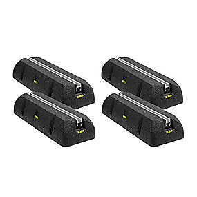 Sumo montageblokke L: 250 mm, B: 160 mm, H: 90 mm, 160 kg, Med aluskinne, 4 stk