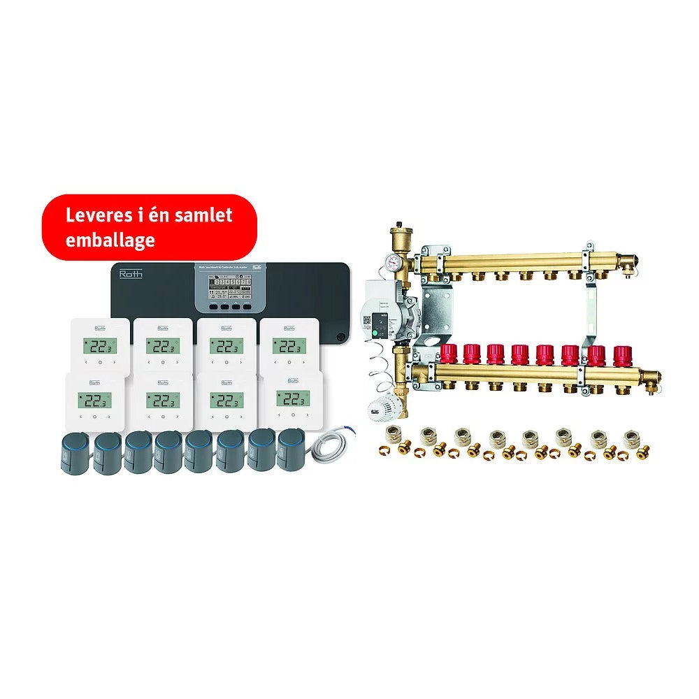 Roth komplet gulvvarmepakke - 8 rum