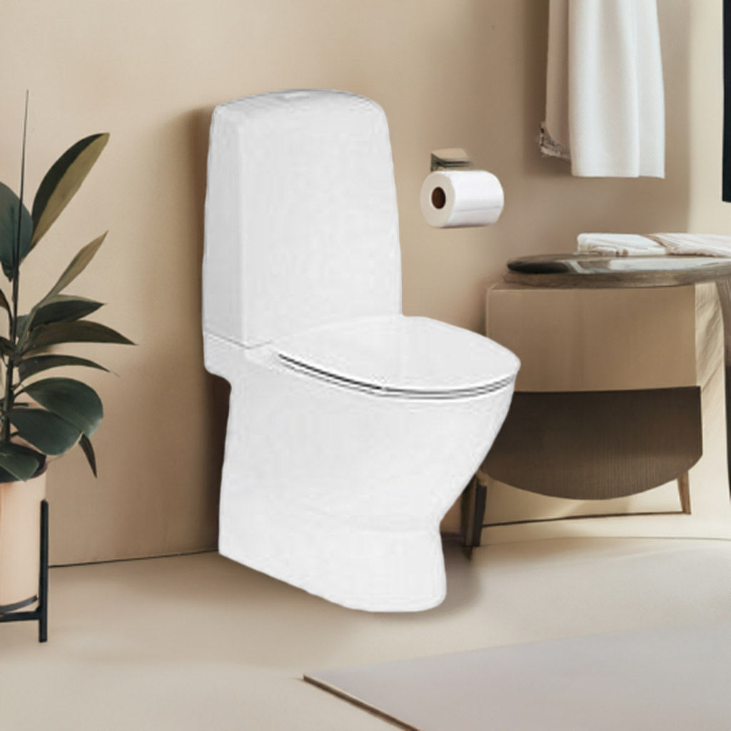 Ifö Spira Art toilet 6240 Indbygget S-lås. Til limning. Rimfree