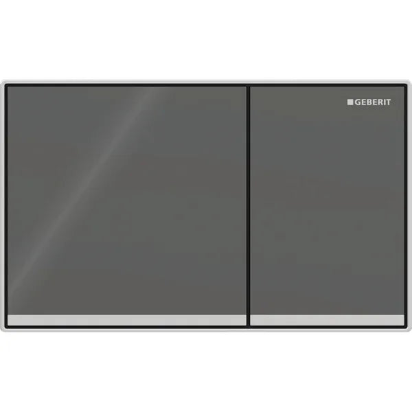 GEBERIT Sigma60 betjeningsplade, dobbeltskyl betjeningsplade, planmonteret betjeningsplade, lava betjeningsplade, spejlglas betjeningsplade, blankforkromet betjeningsplade, Geberit betjeningsplade, Sigma cisterne betjeningsplade.