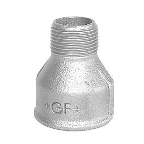 Georg Fischer spidsmuffe galvaniseret 3/8 - 1/4'' muffe - nippel