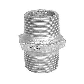 Georg Fischer brystnippel galvaniseret 1/8''