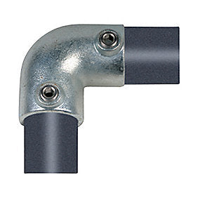 Pipe Clamps bøjning 33,7 mm x 1’’. 90 gr. Galvaniseret. Reol system