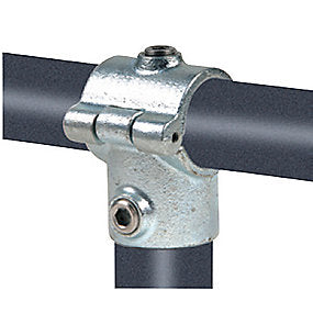Pipe Clamps T-samling med muffe 33,7 mm x 1’’. Galvaniseret. Reol system