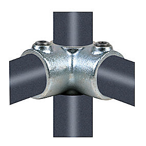 Pipe Clamps T-samling med sideudgang 42,4 mm x 11/4’’. Galvaniseret. Reol system