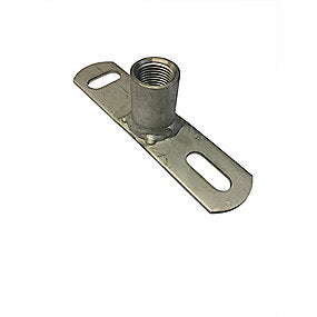 Walraven grundflange 1/2''. 145x35mm. med CO2 svejset muffe. Rustfrit stål AISI 304