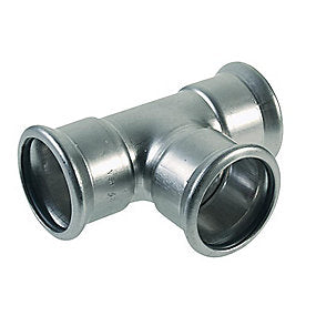 VSH XPress rustfri press t-stykke 22 mm M-bakke