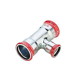 FZ press t-stykke 54-42-54mm. Til varmesystemer. M-bakke