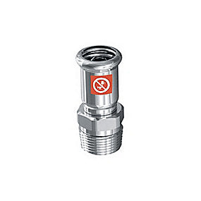 FZ press overgang med lang hals, nippel 76mm x 2.1/2''. Til varmesystemer. M-bakke