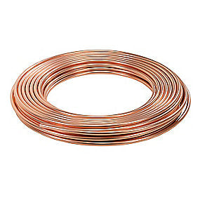 Kølekobberrør 1/2''x0,85x15 m