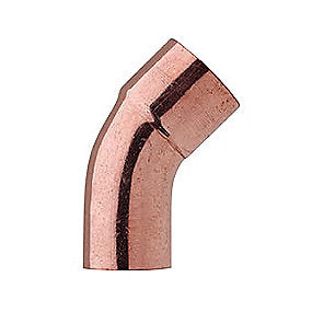 Loddebøjning med 1 muffe 1/4''. 45gr. Til komfort køl 48 bar. Kobber
